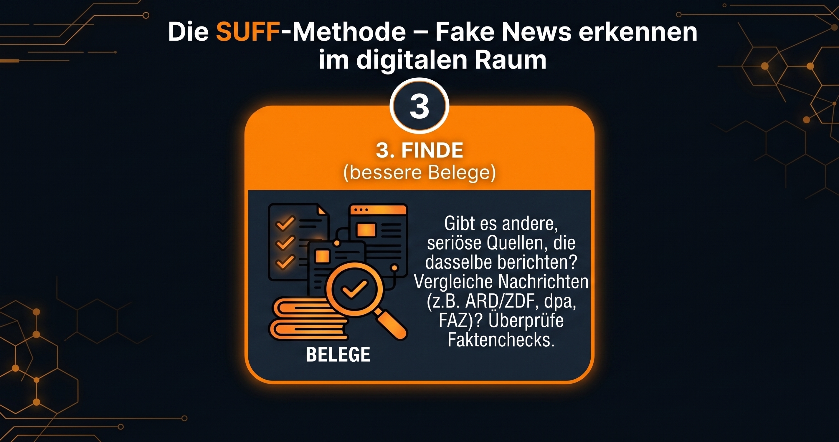Schritt F: Finde andere Berichte